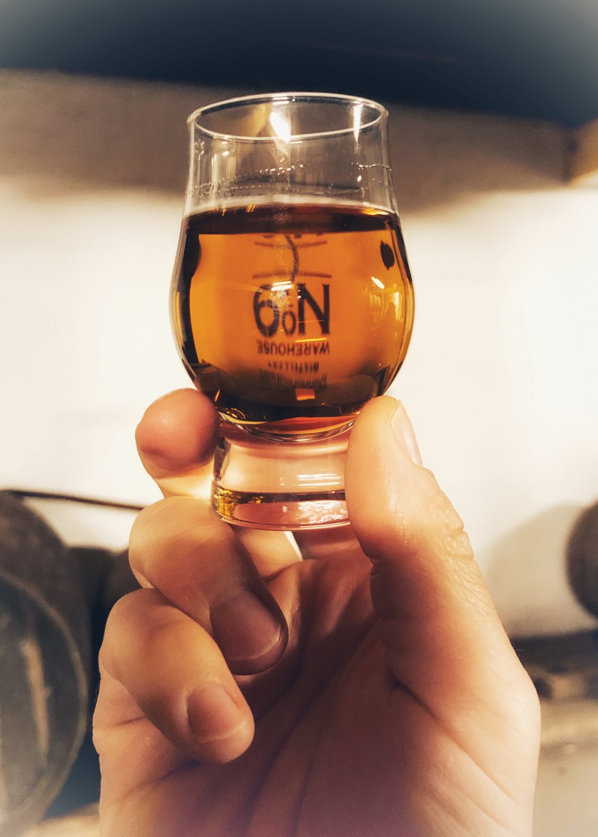 Whisky glass at Bunnahabhain