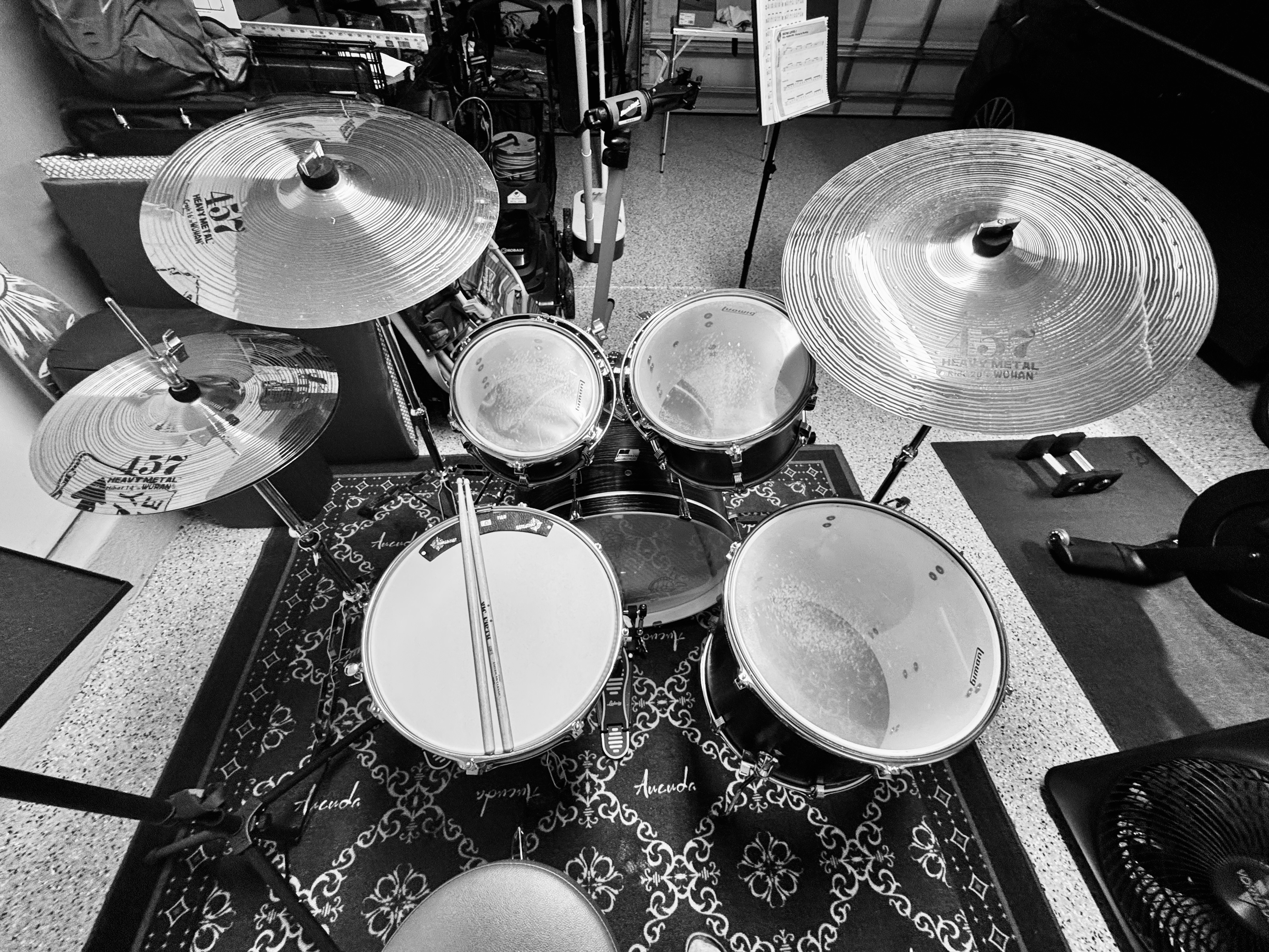 One year of learning to play drums